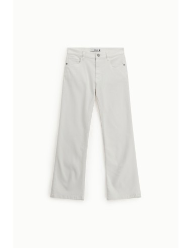PLEASE flared jeans met vijf zakken en hoge taille