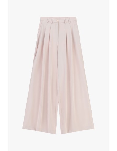 High-waisted palazzo broek met plooien aub