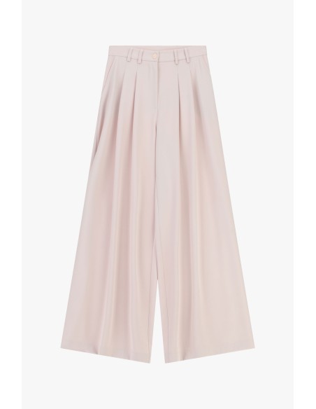 Pantalon palazzo taille haute à pinces Please