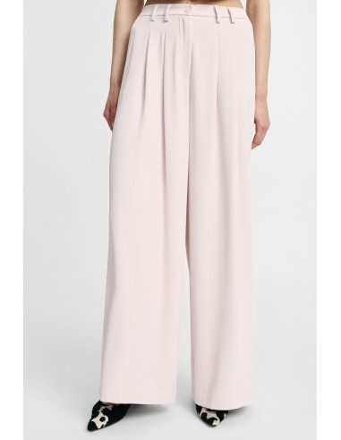 High-waisted palazzo broek met plooien aub