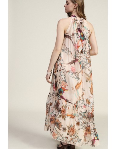 Robe longue à imprimé floral et volants Dixie