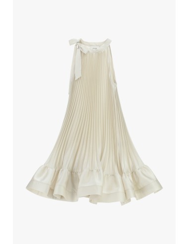 Robe courte plissée avec détail nœud Dixie
