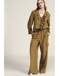 Pantalon palazzo Dixie avec larges poches latérales
