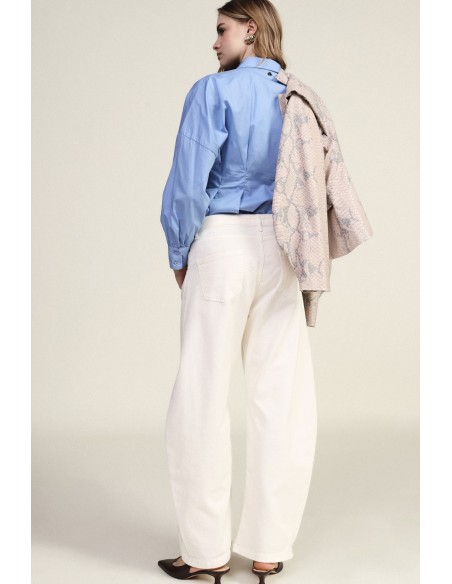 Pantalon Ampi cinq poches taille haute Dixie
