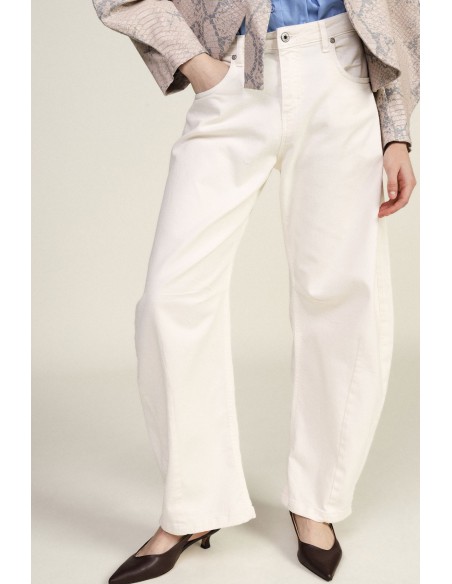 Pantalon Ampi cinq poches taille haute Dixie