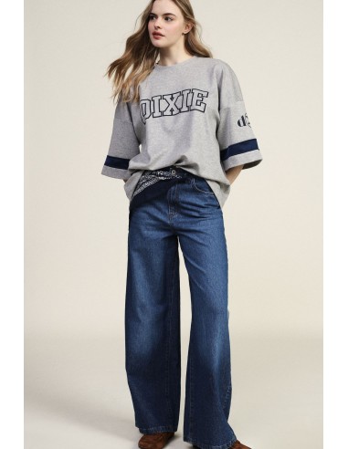 Dixie-jeans met wijde pijpen en riem