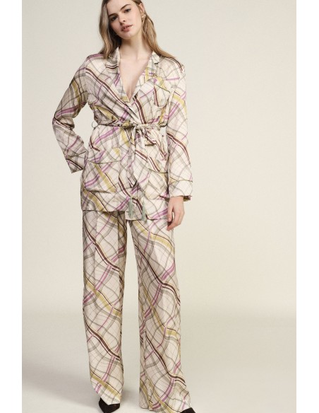 Pantalon palazzo fantaisie à jambes larges Dixie