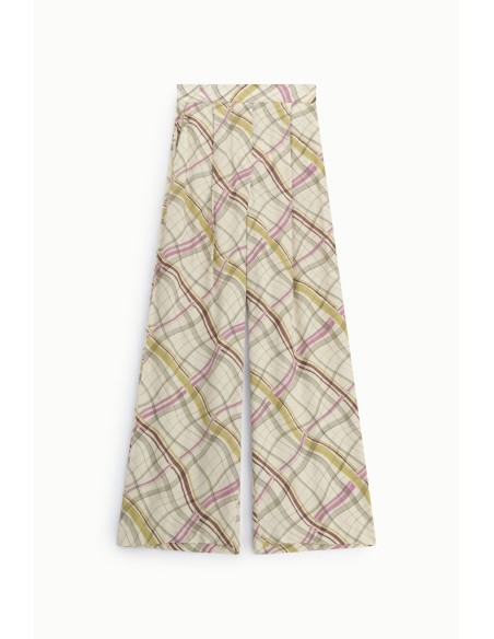 Pantalon palazzo fantaisie à jambes larges Dixie