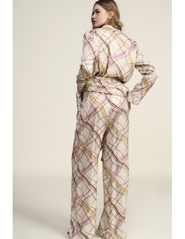 Pantalon palazzo fantaisie à jambes larges Dixie