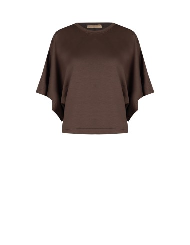 Sweat-shirt oversize court en mélange de viscose Rinascimento