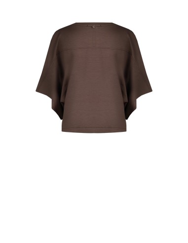 Sweat-shirt oversize court en mélange de viscose Rinascimento