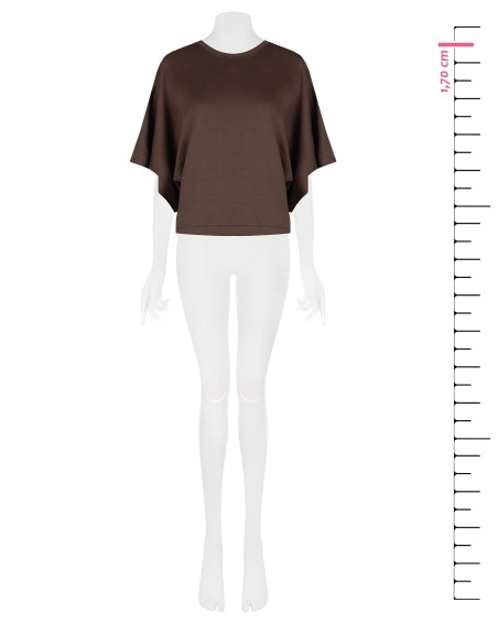 Sweat-shirt oversize court en mélange de viscose Rinascimento