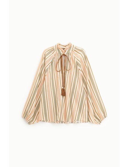 Dixie Lace-up - Chemise à rayures et à carreaux
