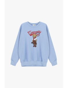Sweatshirt Crew Neck Print California Dixie Bear 2