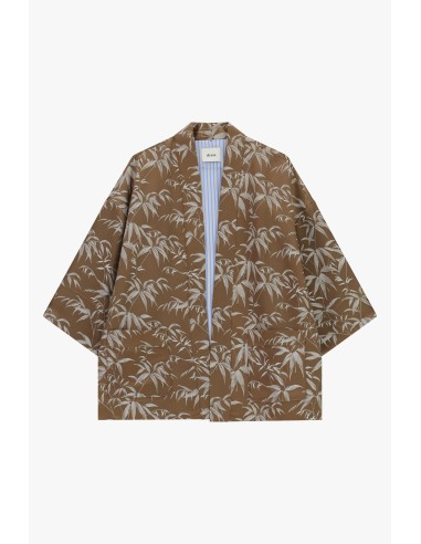 Oversized overhemdjas met patroon en voorzakken Dixie