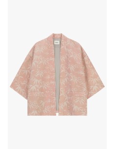 Veste-chemise oversize à motif avec poches frontales Dixie