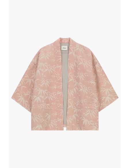 Veste-chemise oversize à motif avec poches frontales Dixie