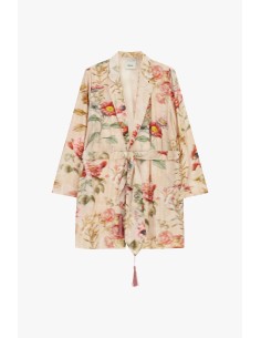Veste-chemise avec ceinture et imprimé floral Dixie