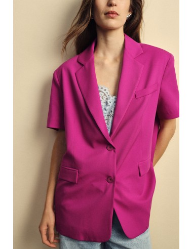 Blazer à manches courtes avec poches passepoilées Dixie