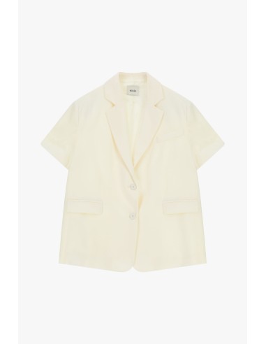 Blazer à manches courtes avec poches passepoilées Dixie