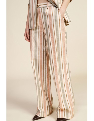 Dixie Palazzo-broek met hoge taille en strepen