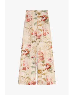 Pantalon taille haute à imprimé floral Dixie