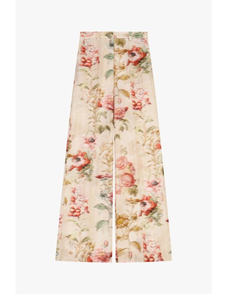 Pantalon taille haute à imprimé floral Dixie