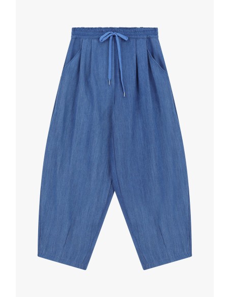 Jeans ballon avec ceinture élastique Dixie