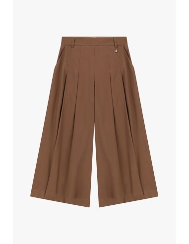 Dixie cropped palazzobroek met plooien aan de voorkant