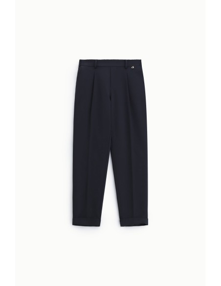 Pantalon tailleur avec pinces et hauts revers Dixie