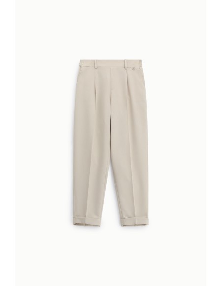 Pantalon tailleur avec pinces et hauts revers Dixie