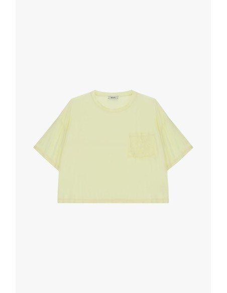 T-Shirt avec poche brodée et coupe boxy Dixie