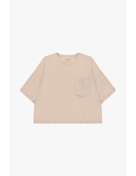 T-Shirt avec poche brodée et coupe boxy Dixie