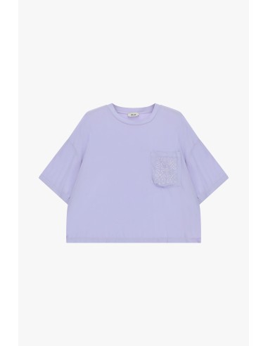 T-Shirt avec poche brodée et coupe boxy Dixie