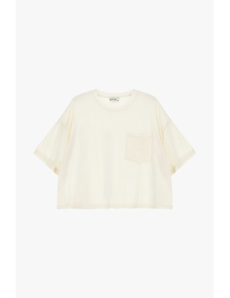 T-Shirt avec poche brodée et coupe boxy Dixie