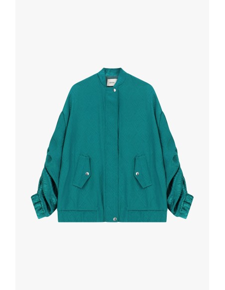 Bomber oversize avec poches et fermeture à boutons-pression Dixie