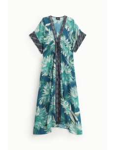 Robe longue Dixie à imprimé floral accrocheur 2