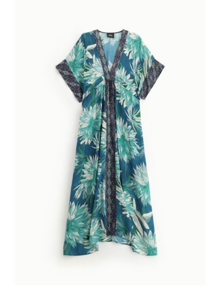 Robe longue Dixie à imprimé floral accrocheur