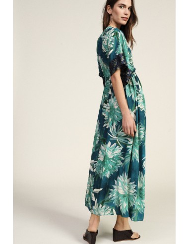 Lange jurk met opvallende bloemenprint Dixie