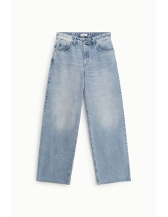 Dixie Jeans met rechte pijpen, hoge taille en lichte wassing 2
