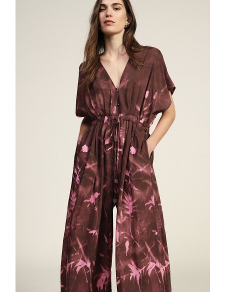 Combinaison ample à imprimé floral Dixie