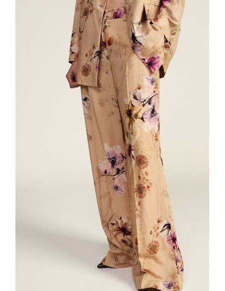 Pantalon large fleuri élégant Dixie