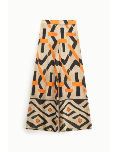 Pantalon large à motif graphique Dixie