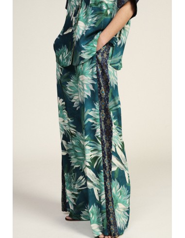 Wijde Palazzo-broek met bloemen Dixie