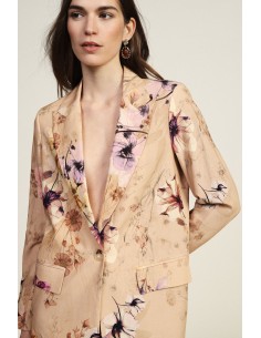Blazer fleuri avec poches avant Dixie