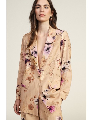 Blazer fleuri avec poches avant Dixie