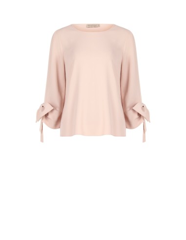 Blouse ample en tissu fluide avec maxi nœuds sur les manches Rinascimento