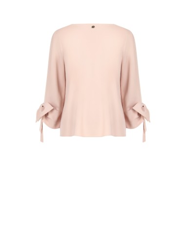 Blouse ample en tissu fluide avec maxi nœuds sur les manches Rinascimento