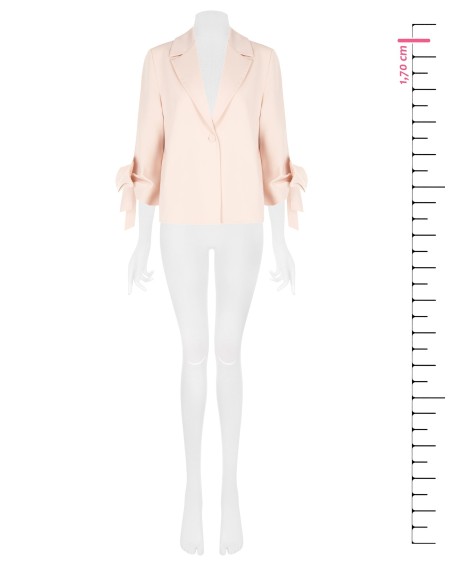 Ruime blazer met maxi-strikken op de mouwen Rinascimento
