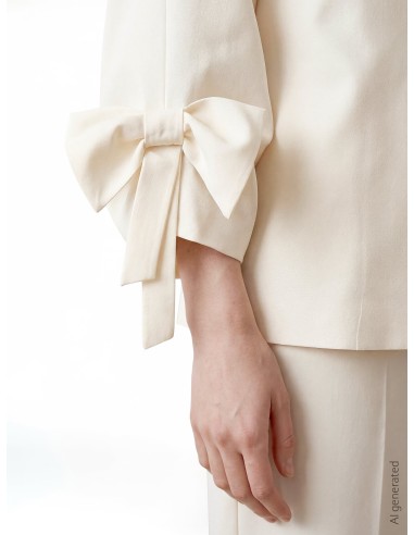 Veste blazer ample avec maxi nœuds sur les manches Rinascimento